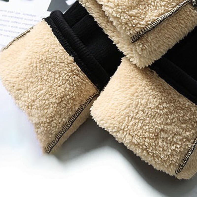 Pantalon en Velours Noir Femme