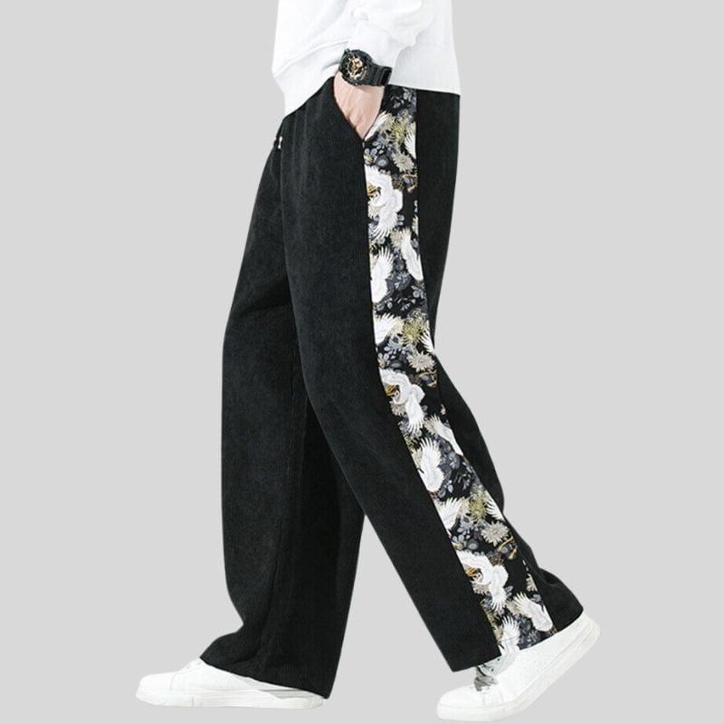 Pantalon en Velours Noir Homme