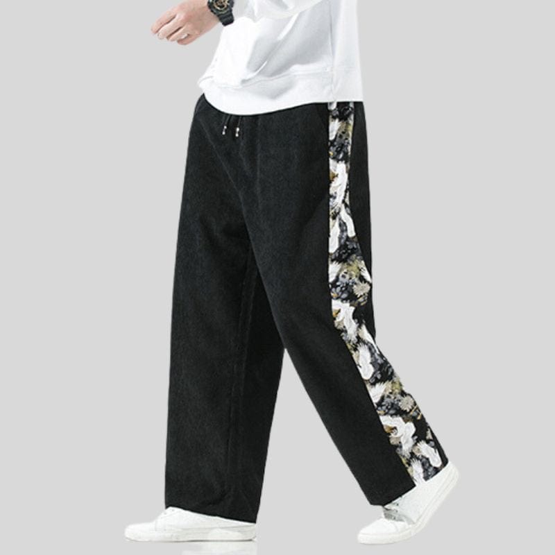 Pantalon en Velours Noir Homme