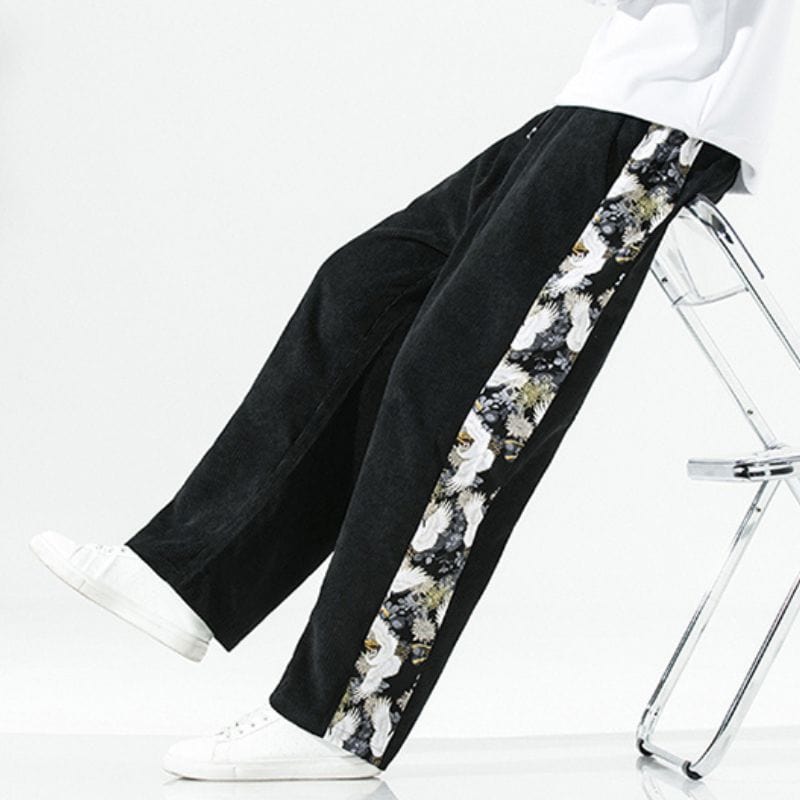 Pantalon en Velours Noir Homme