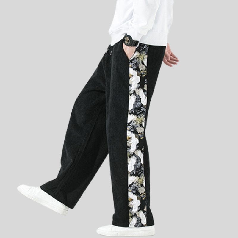 Pantalon en Velours Noir Homme