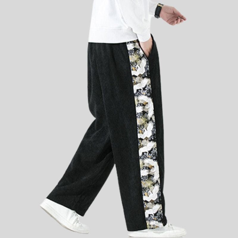 Pantalon en Velours Noir Homme