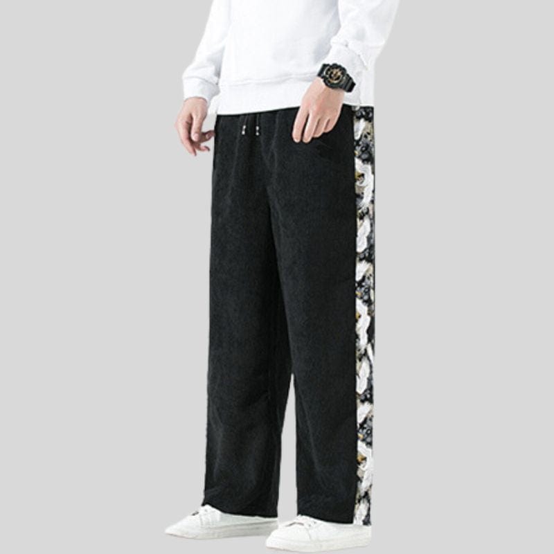 Pantalon en Velours Noir Homme