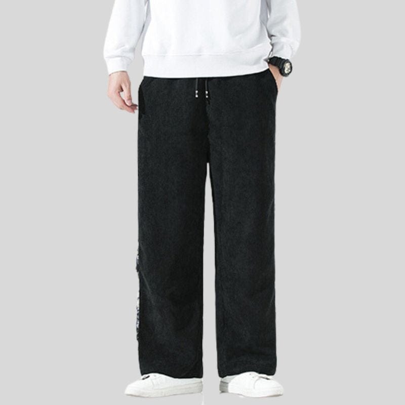 Pantalon en Velours Noir Homme