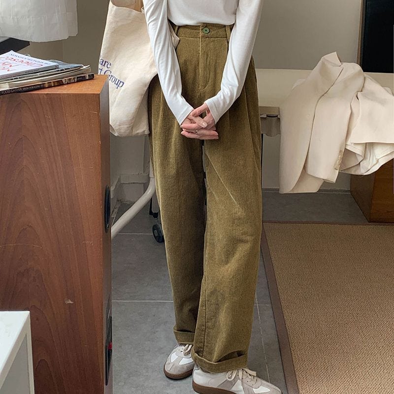 Pantalons Velours Femme