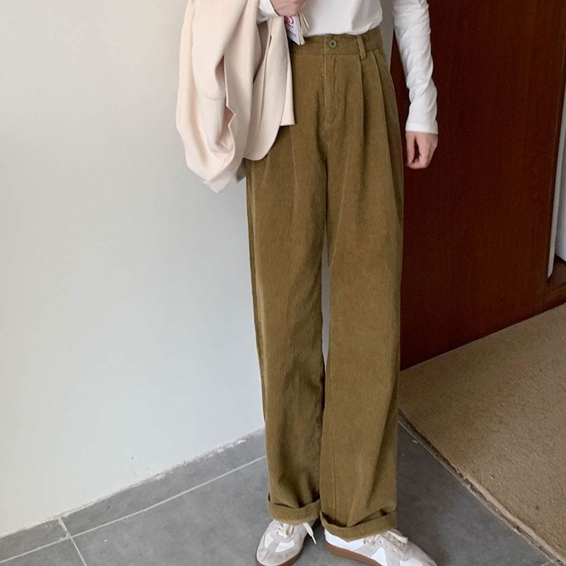 Pantalons Velours Femme