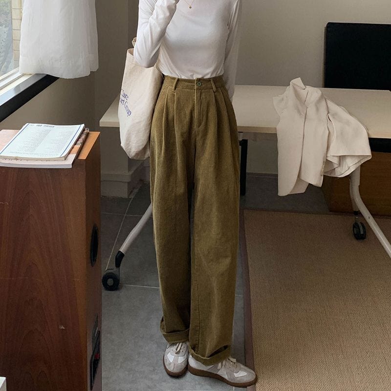 Pantalons Velours Femme