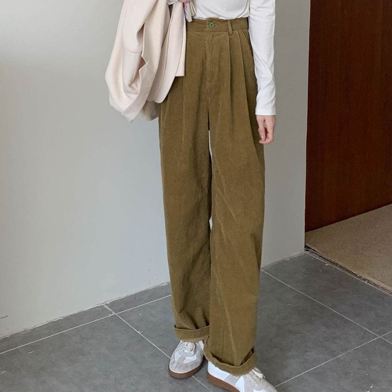 Pantalons Velours Femme