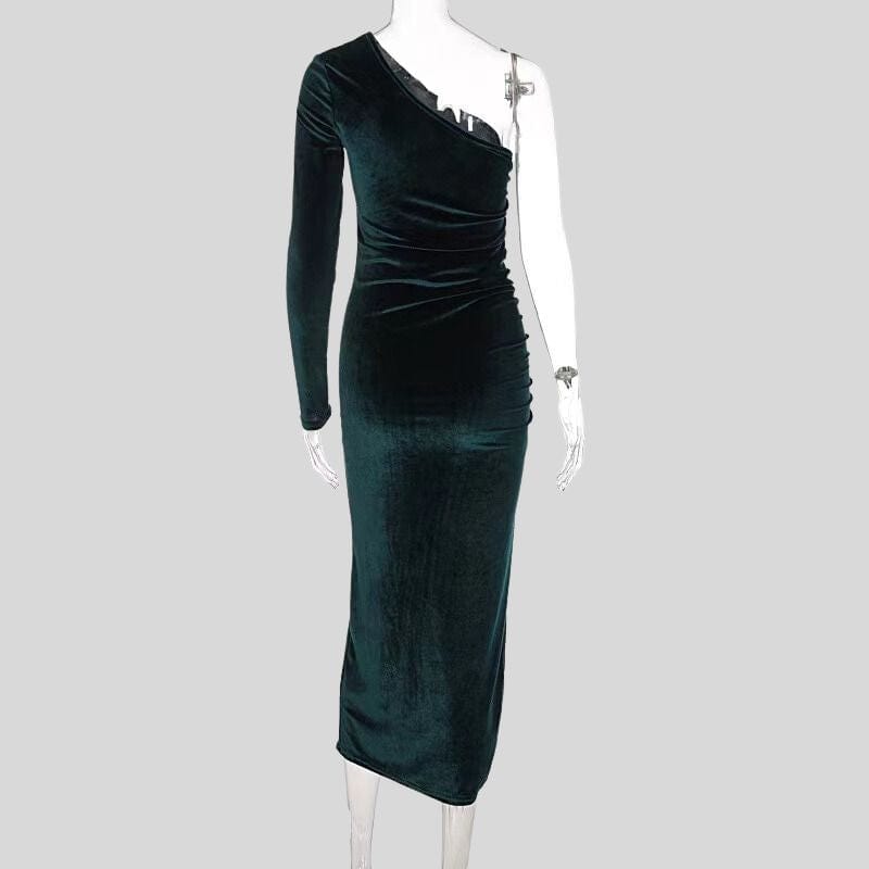 Robe Asymetrique Velours