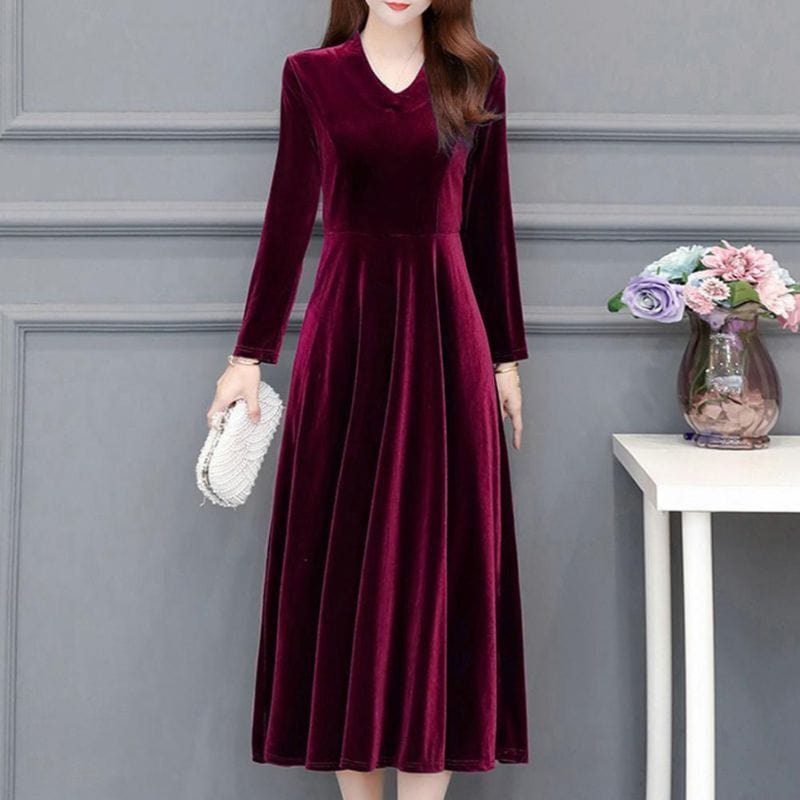 Robe Bordeau Velour
