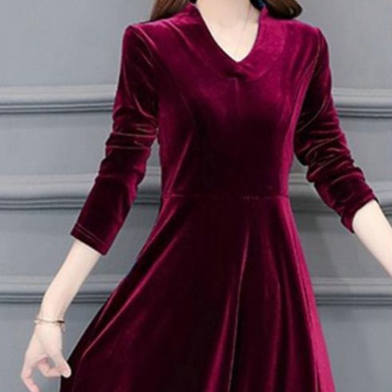 Robe Bordeau Velour