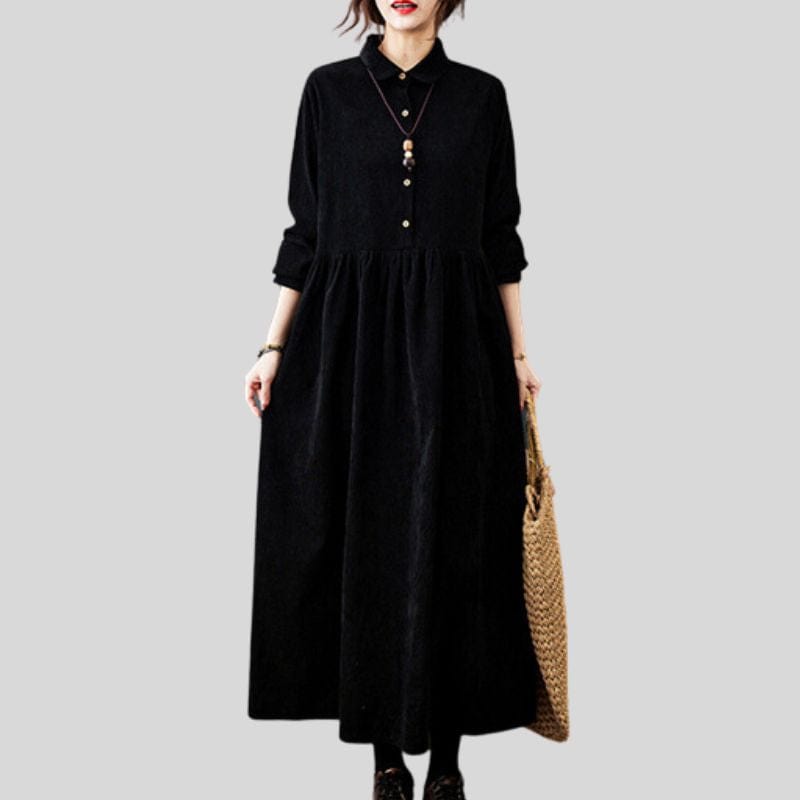 Robe Chemise Velours Cotelé