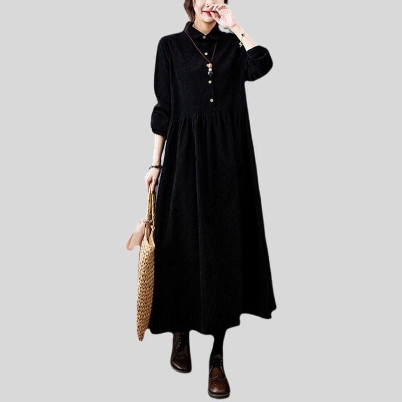 Robe Chemise Velours Cotelé