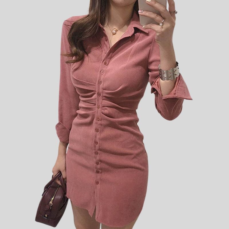 Robe Chemise Velours