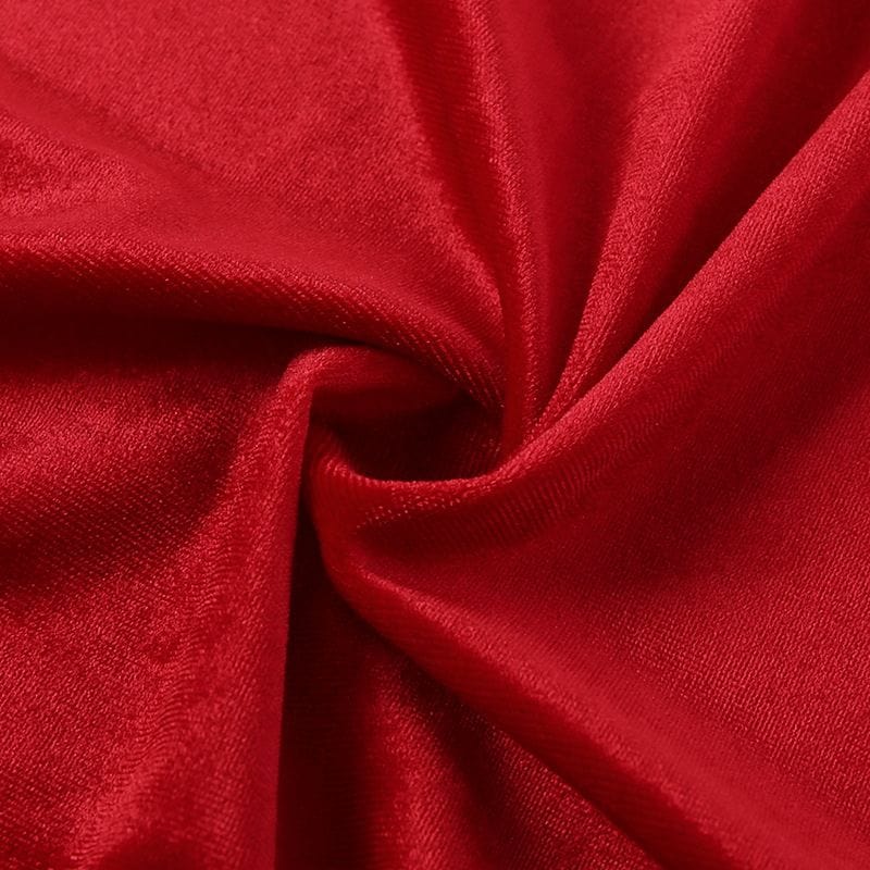 Robe Longue Velours Rouge