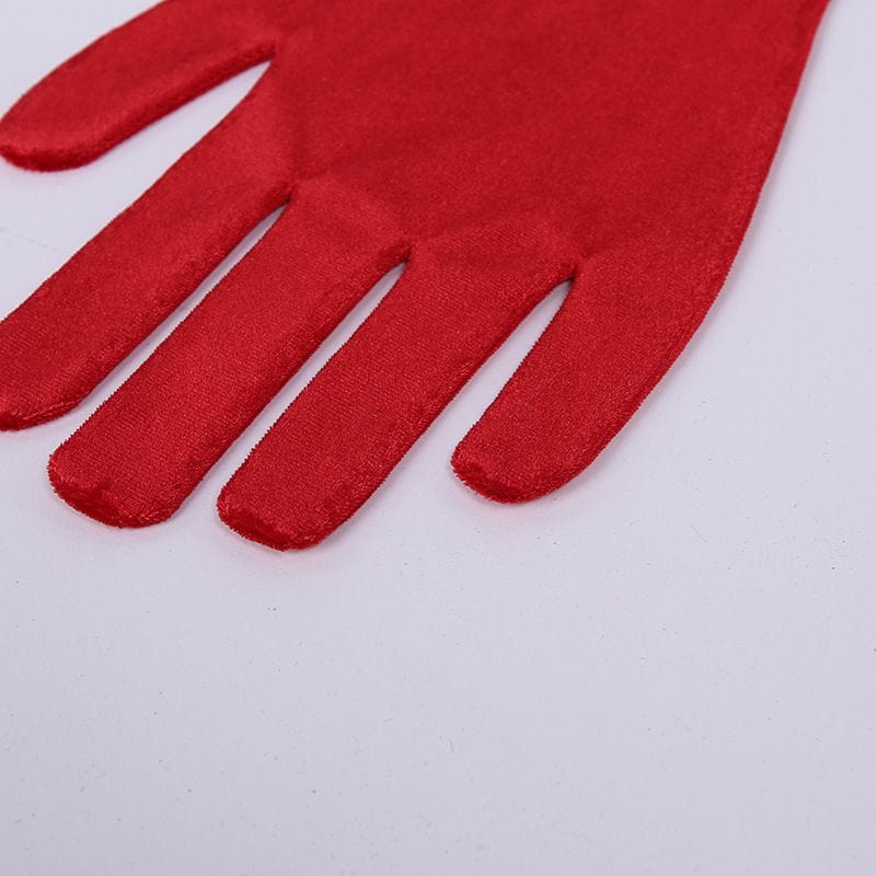 Robe Longue Velours Rouge