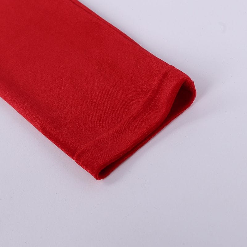 Robe Longue Velours Rouge