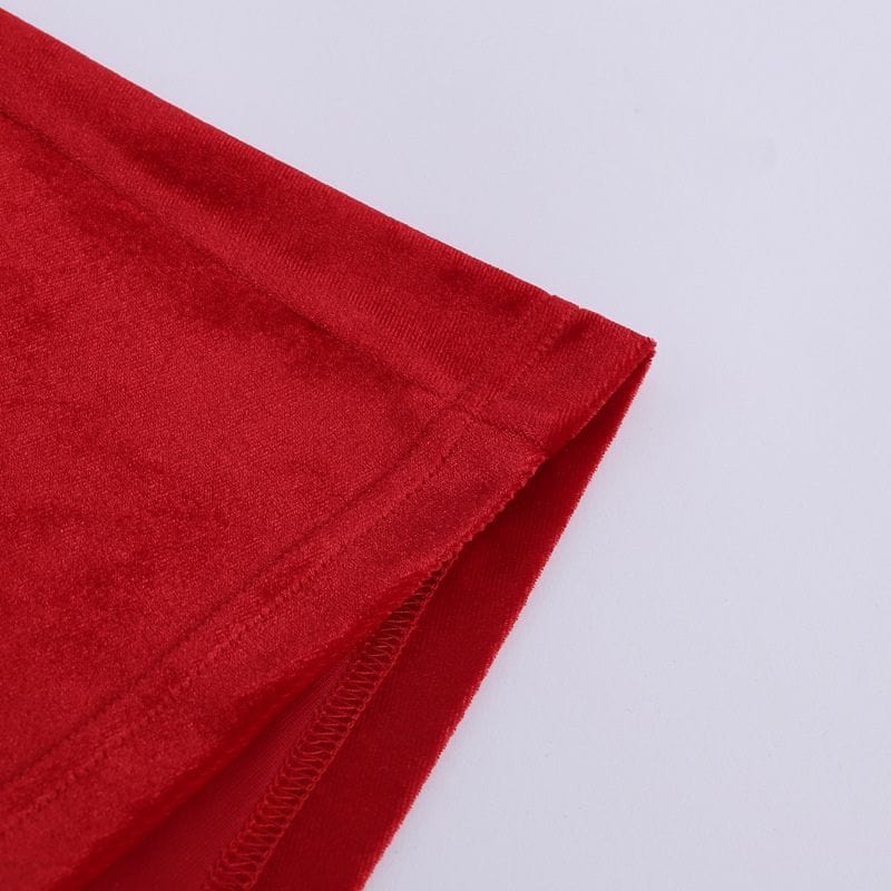 Robe Longue Velours Rouge