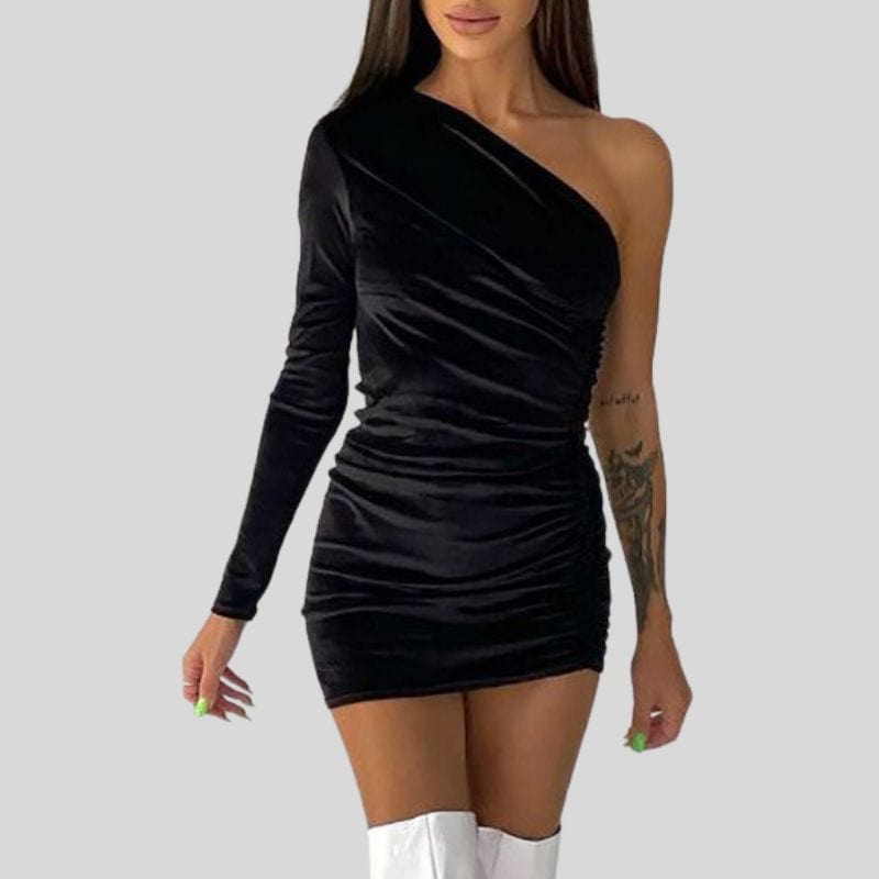 Robe Noir en Velours