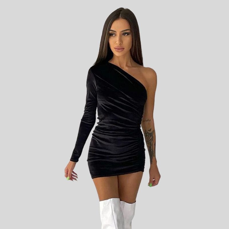 Robe Noir en Velours