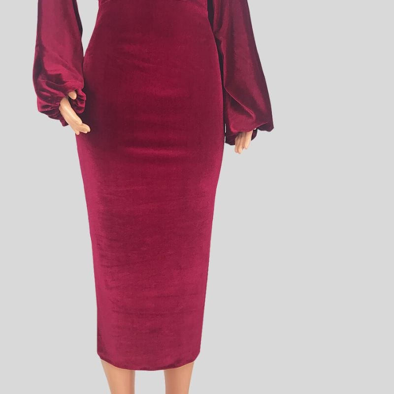 Robe Rouge Velours
