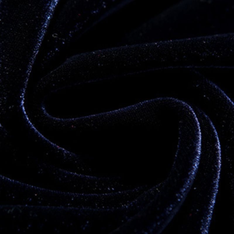 Robe Velours Bleu Marine
