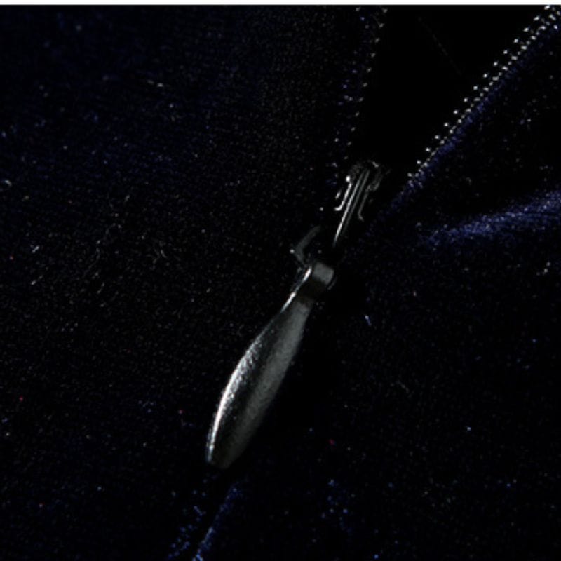 Robe Velours Bleu Marine