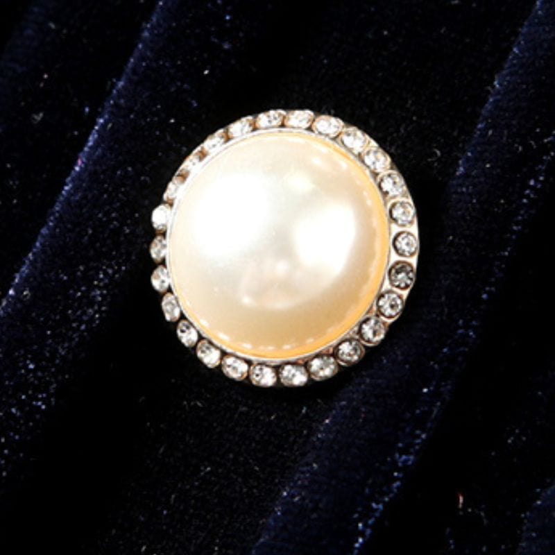 Robe Velours Bleu Marine