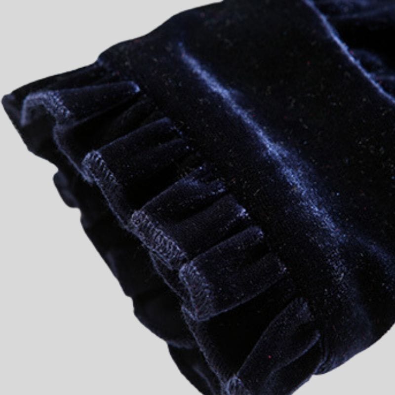 Robe Velours Bleu Marine