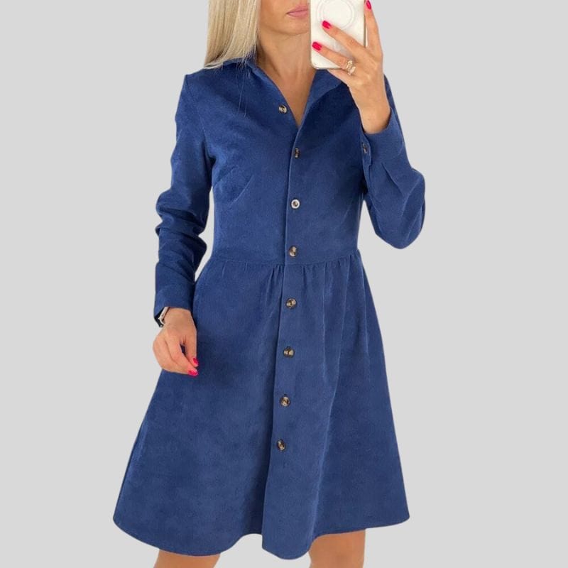 Robe Velours Cotelé Femme