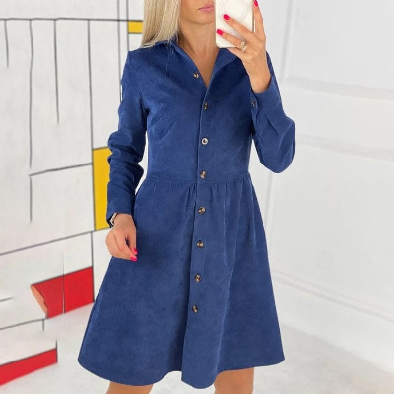 Robe Velours Cotelé Femme