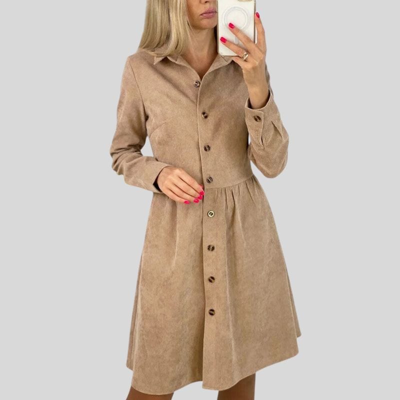 Robe Velours Côtelé