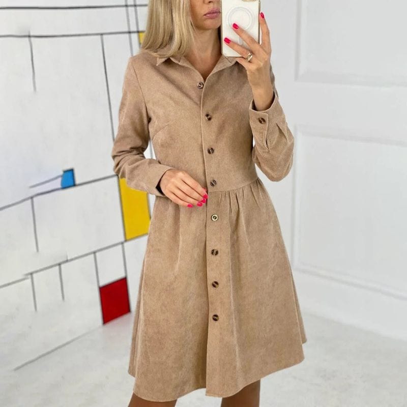 Robe Velours Côtelé