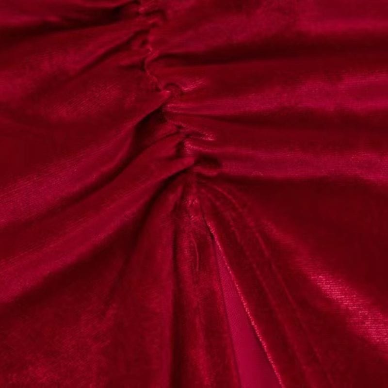 Robe Velours Rouge