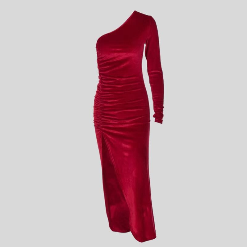 Robe Velours Rouge