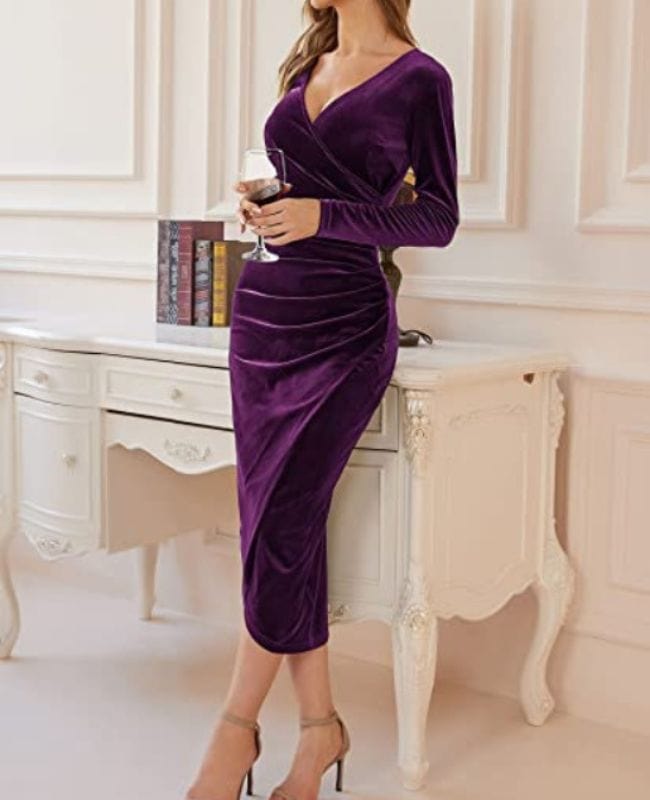 Robe Velours Violette