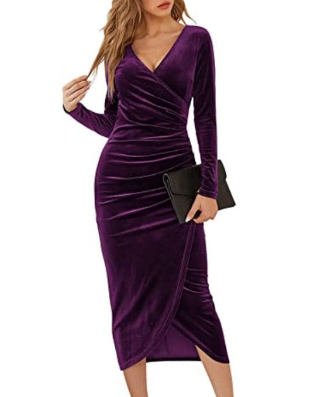 Robe Velours Violette