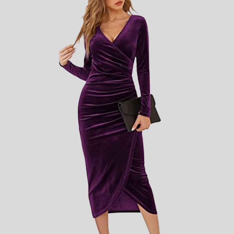 Robe Velours Violette