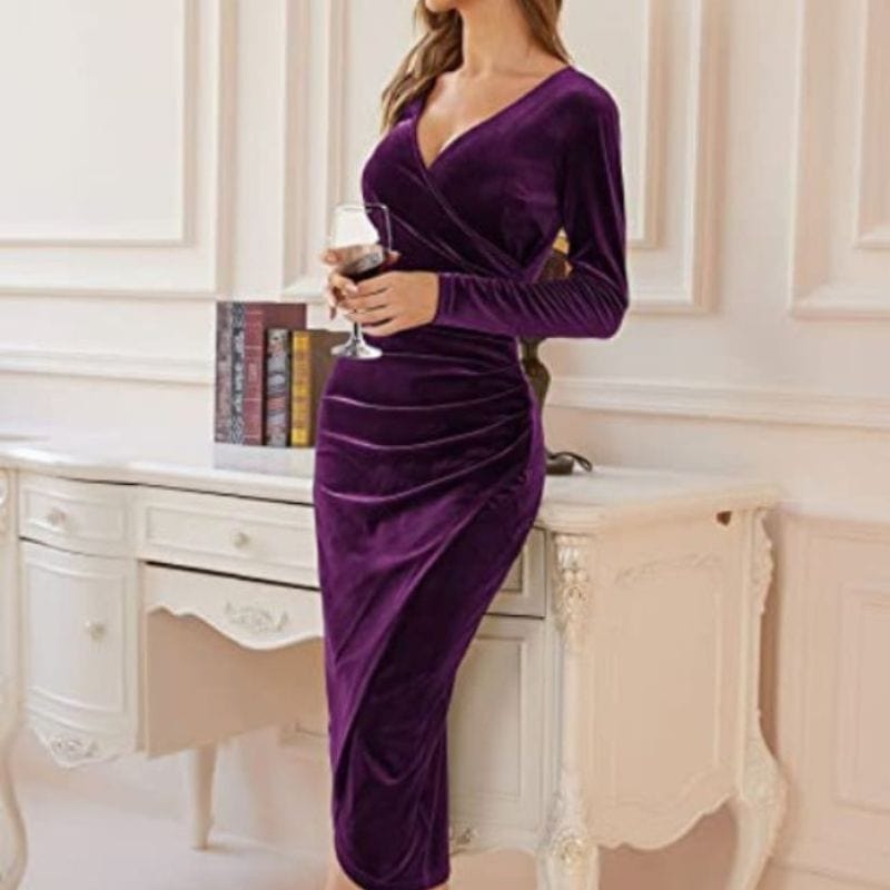 Robe Velours Violette