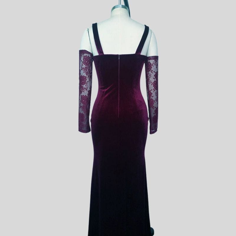 Robe Velours et Dentelle