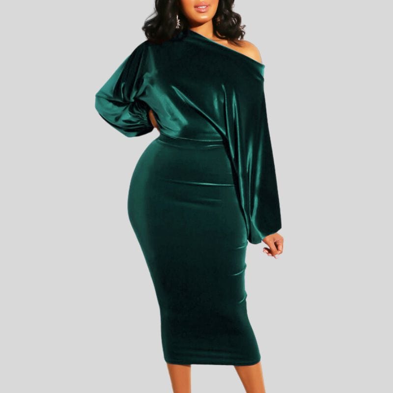 Robe Verte Velour