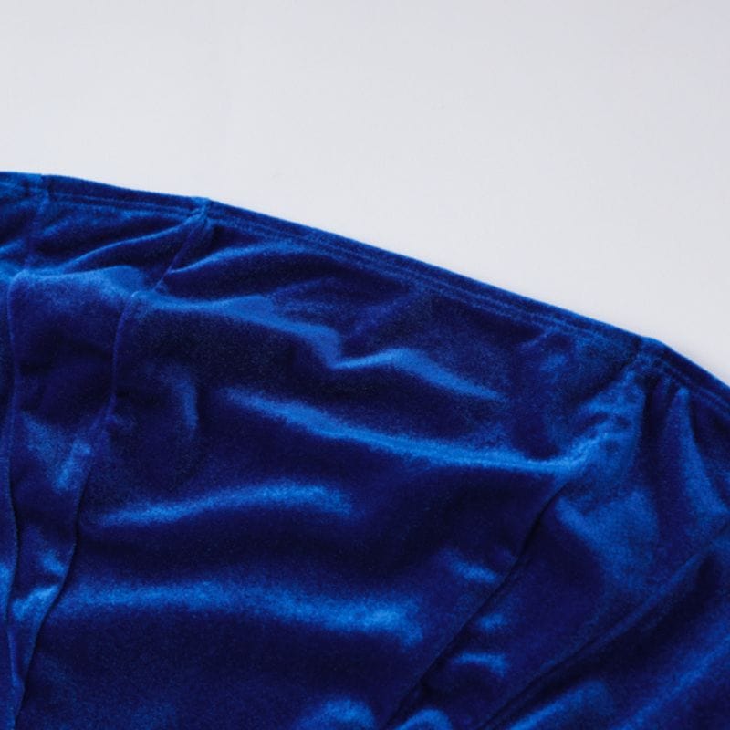 Robe en Velour Bleu