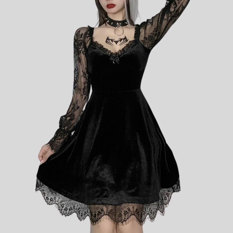 Robe en Velours Noir