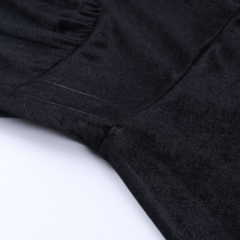 Robe en Velours Noir