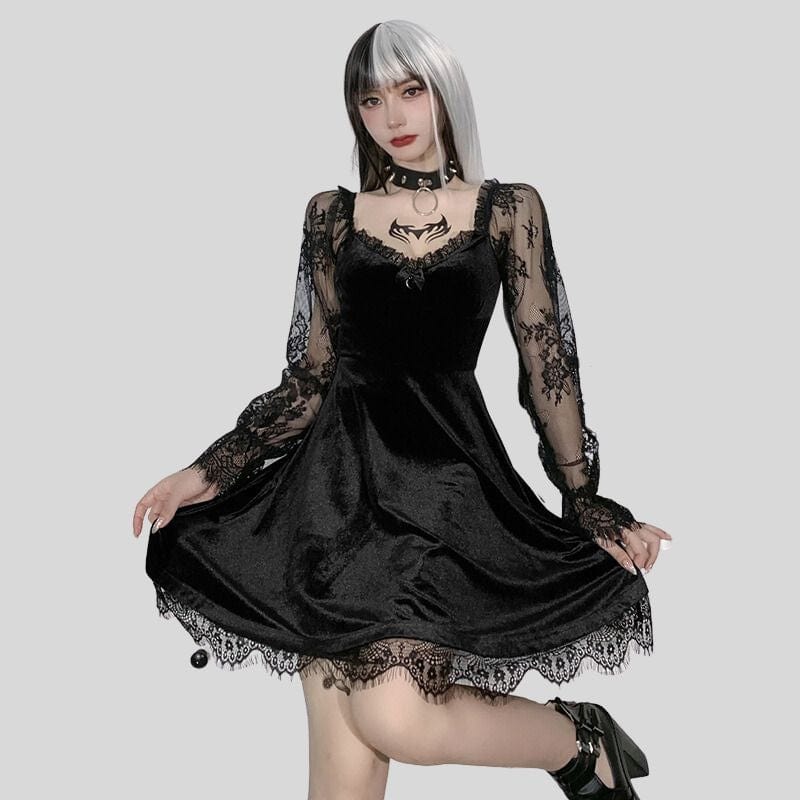 Robe en Velours Noir