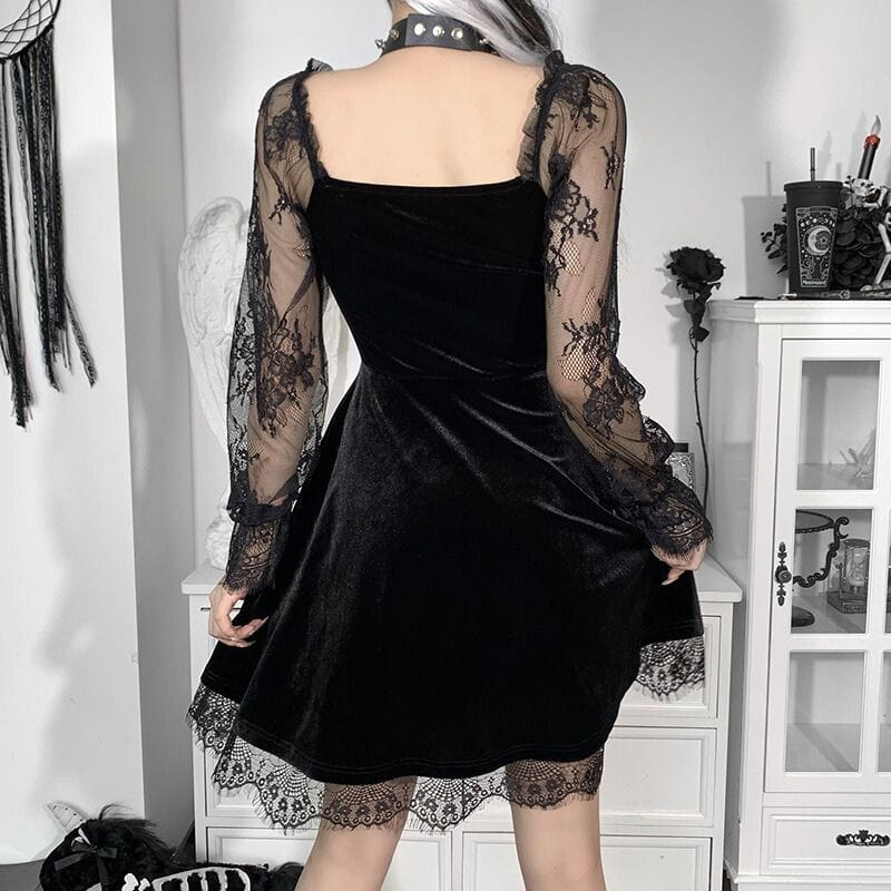 Robe en Velours Noir