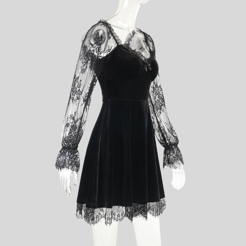 Robe en Velours Noir