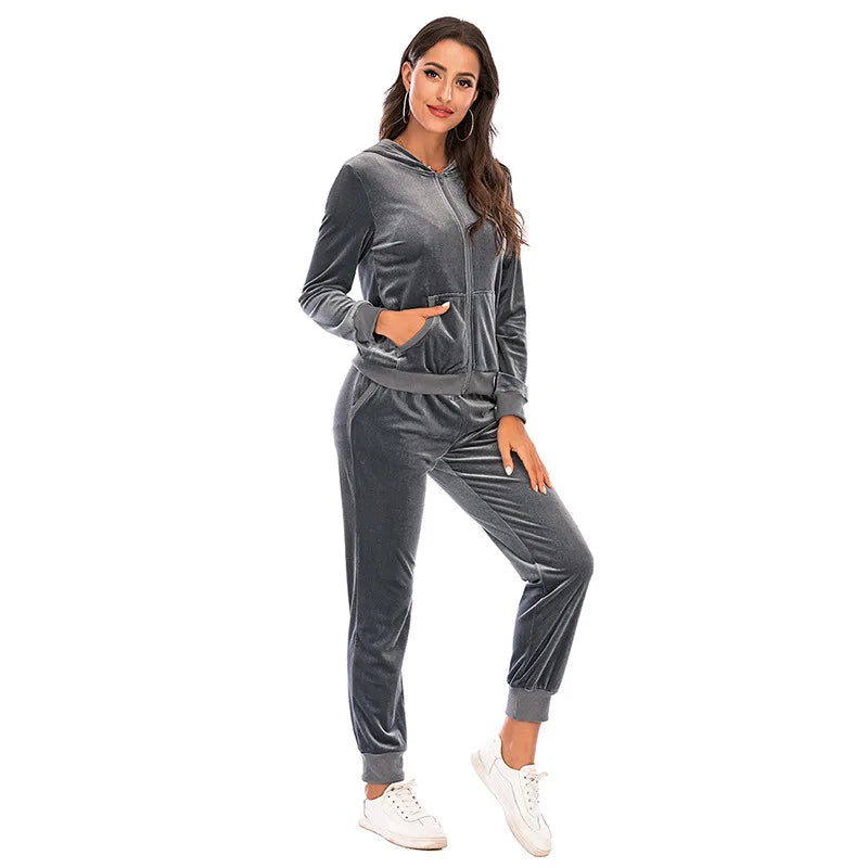 Ensemble Jogging Velours Femme