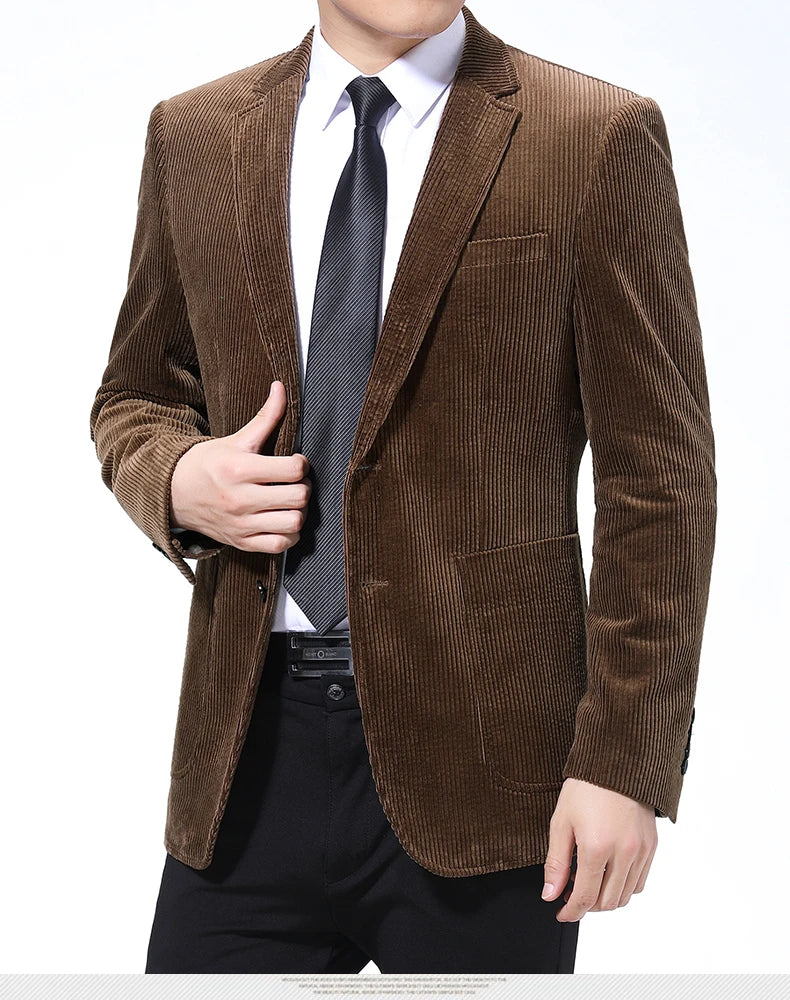 Blazer Velours Cotelé Homme