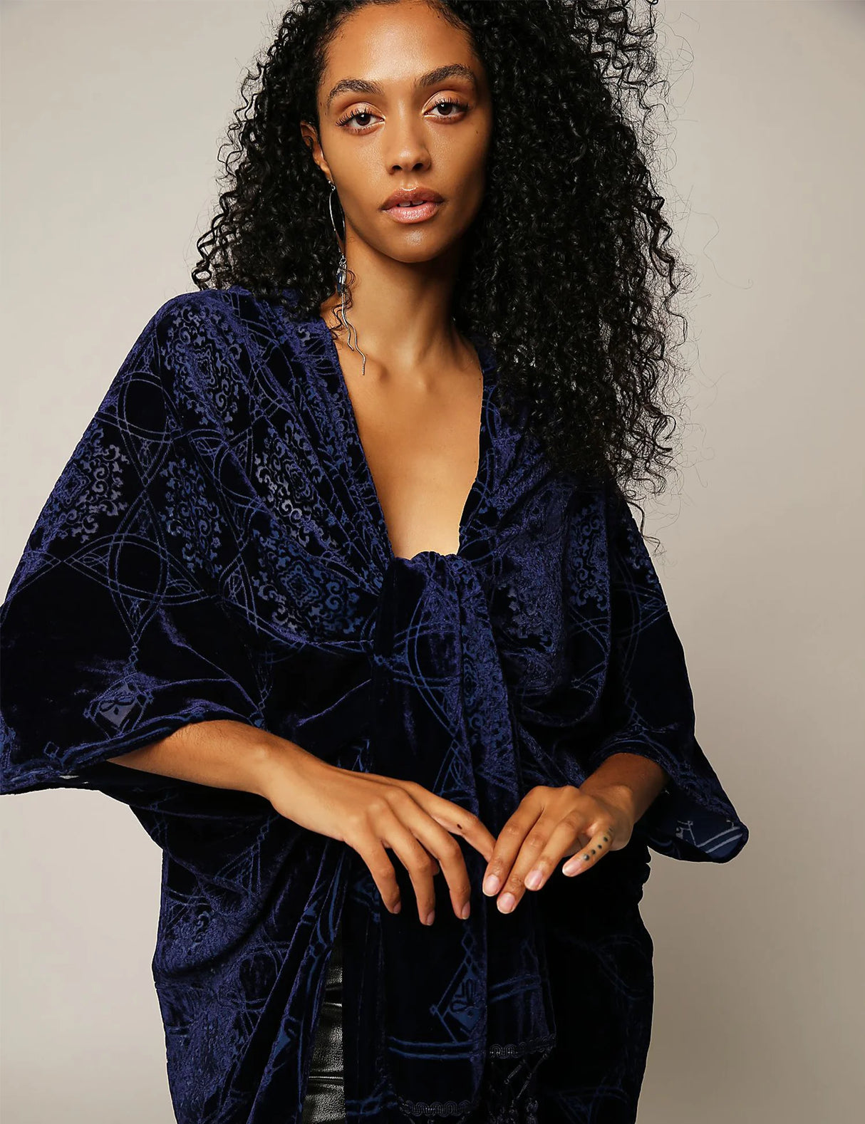 Kimono Velours Femme